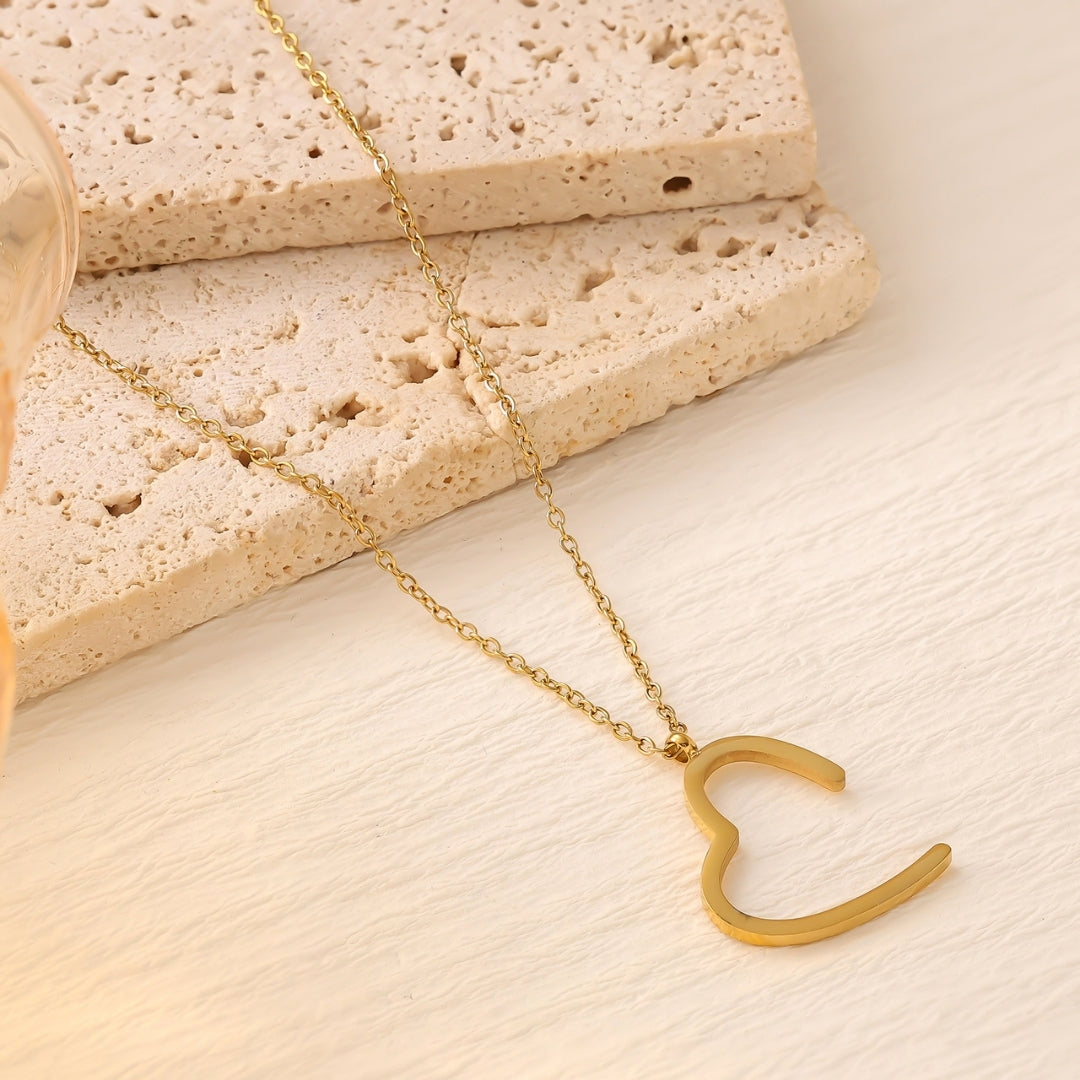 Golden Halo Heart Necklace