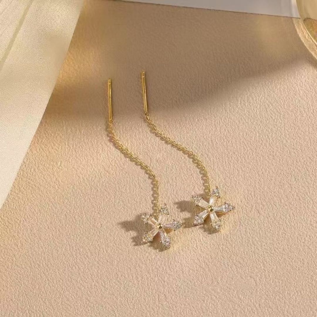 Graceful Flora Chains Earrings