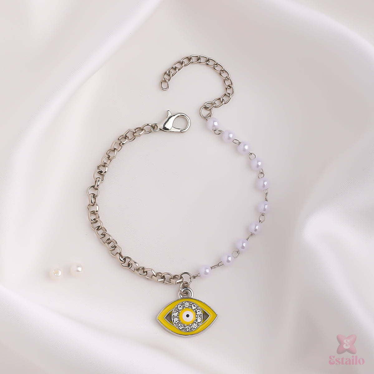 Nova Pearls Eye Chain Bracelet
