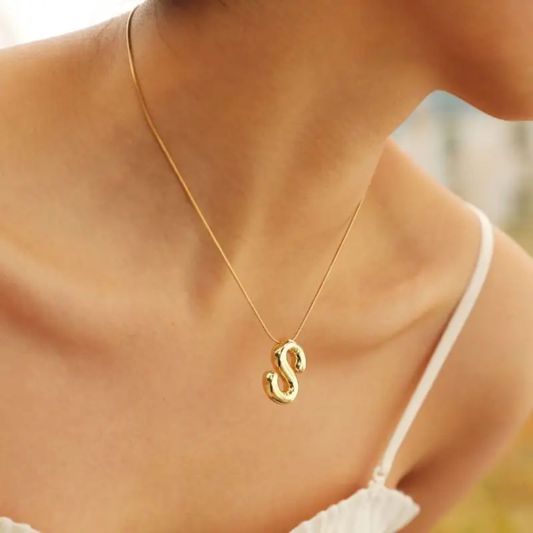 Trendy Initial S Necklace