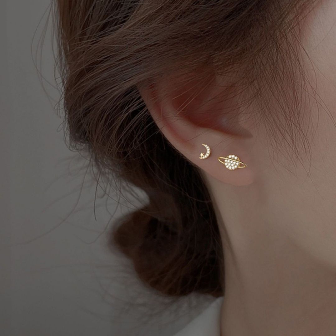 Galaxy Glimmer Studs Earrings