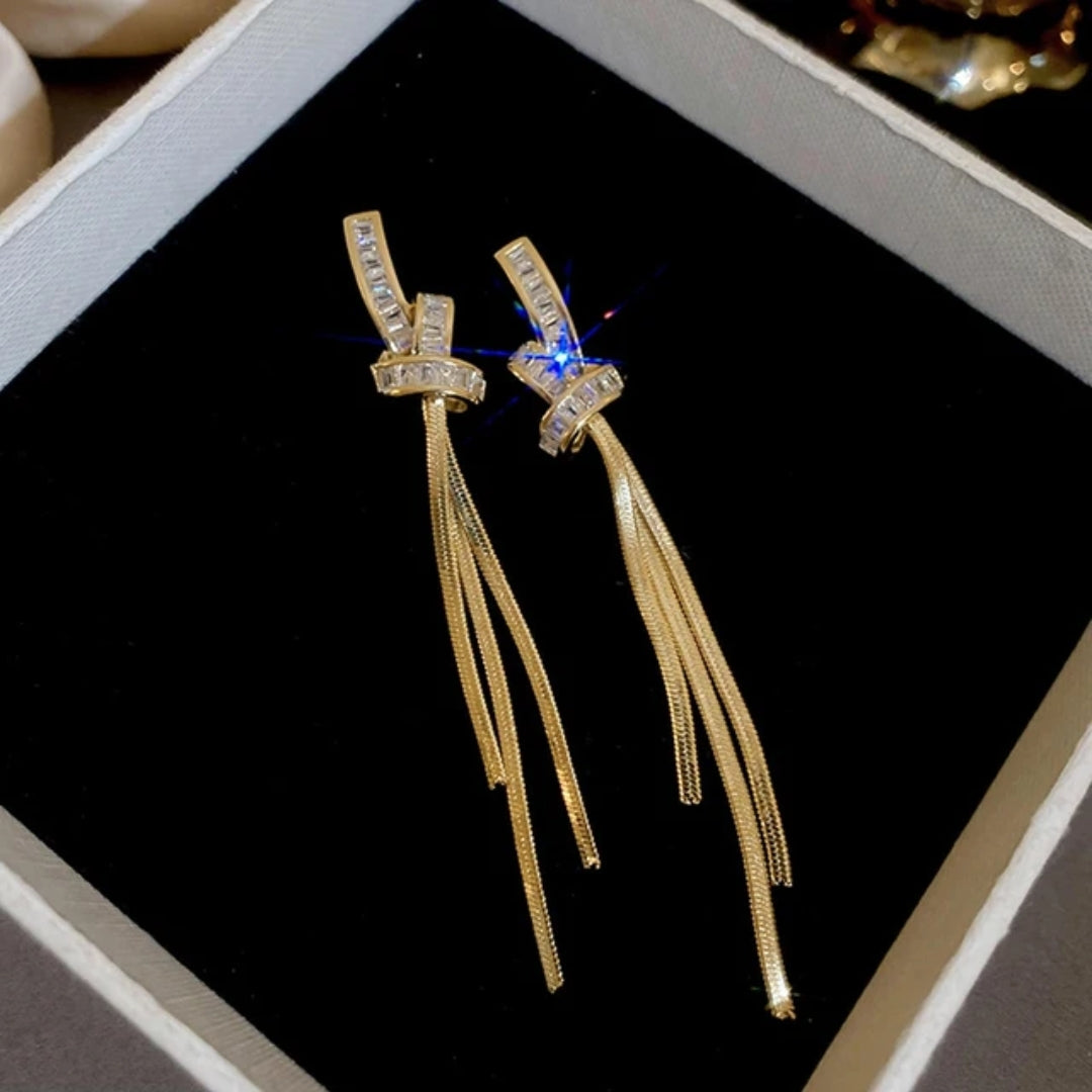 Long Chain Threader Earrings