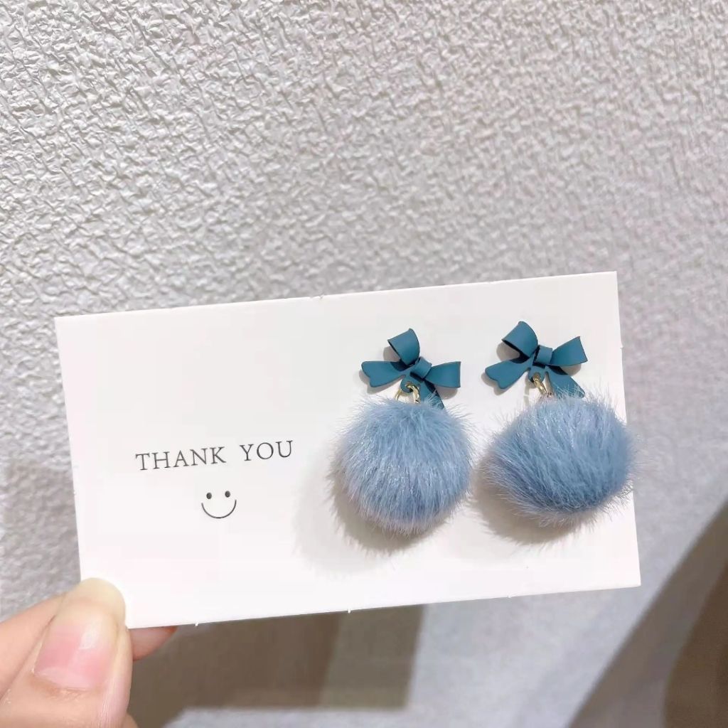 Fluffy Bow Earrings