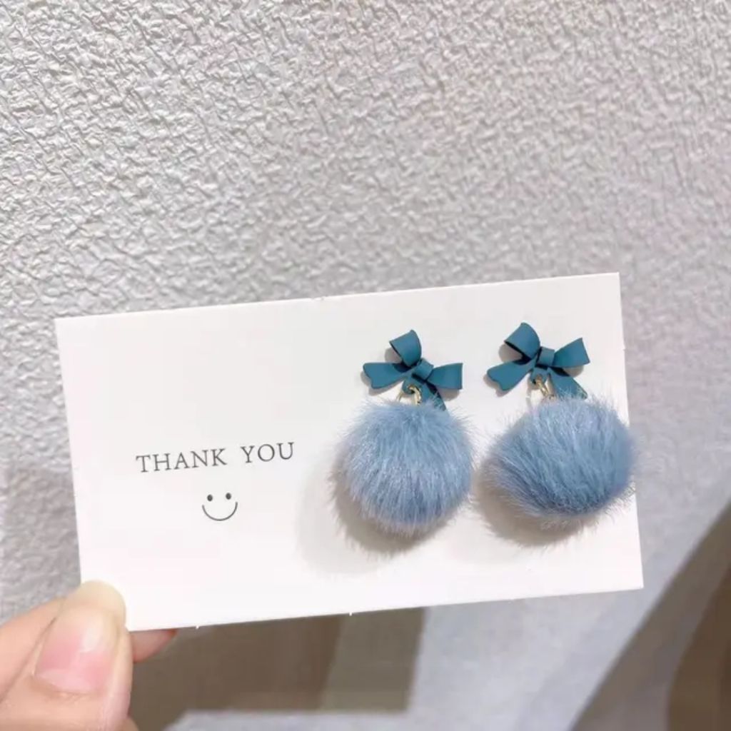 Fluffy Bow Earrings