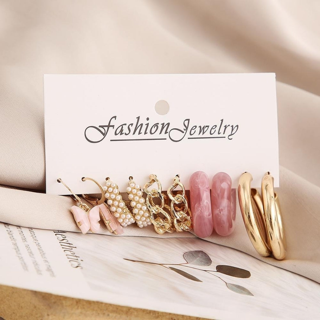 Sunset Hues Ensemble Combo Earring