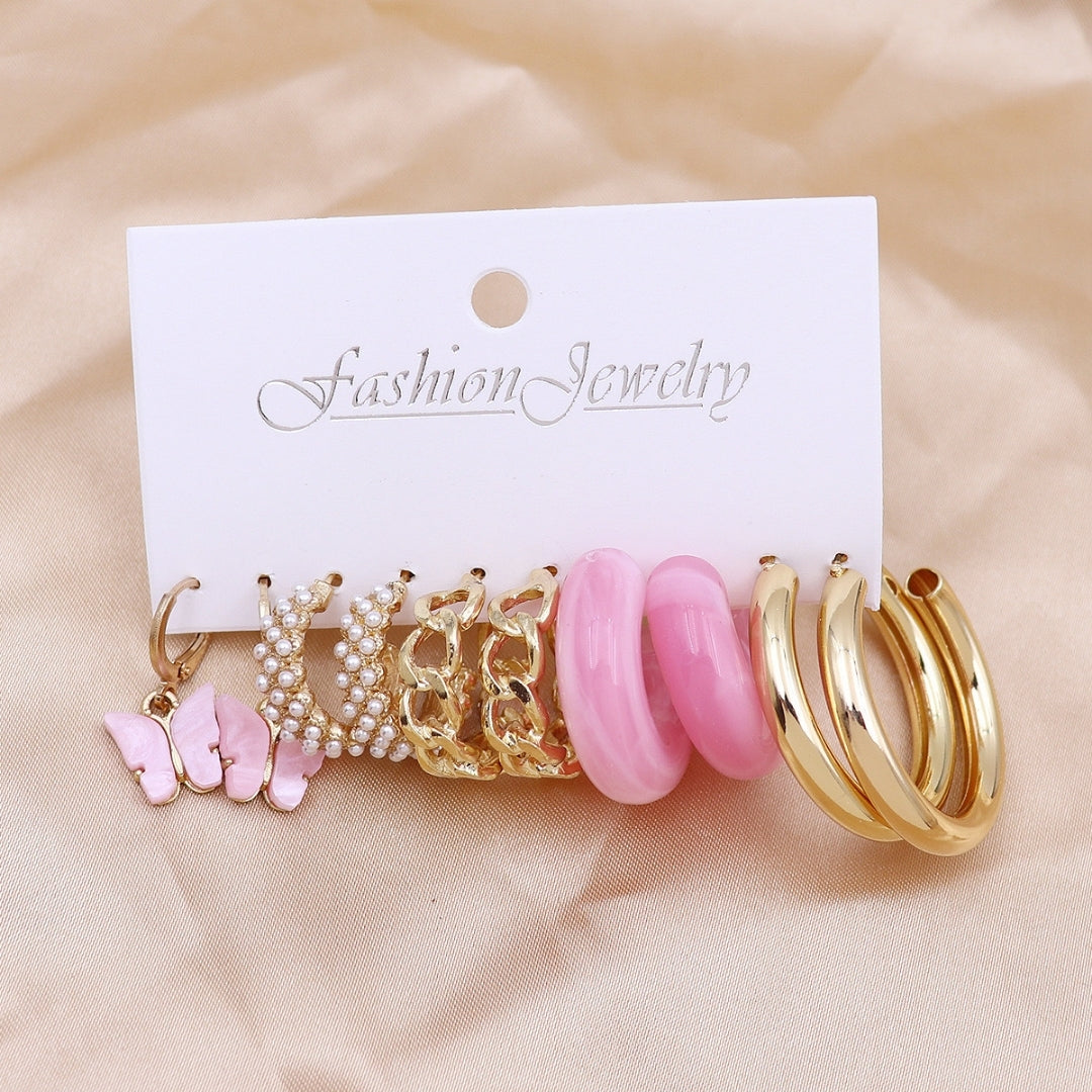 Sunset Hues Ensemble Combo Earring