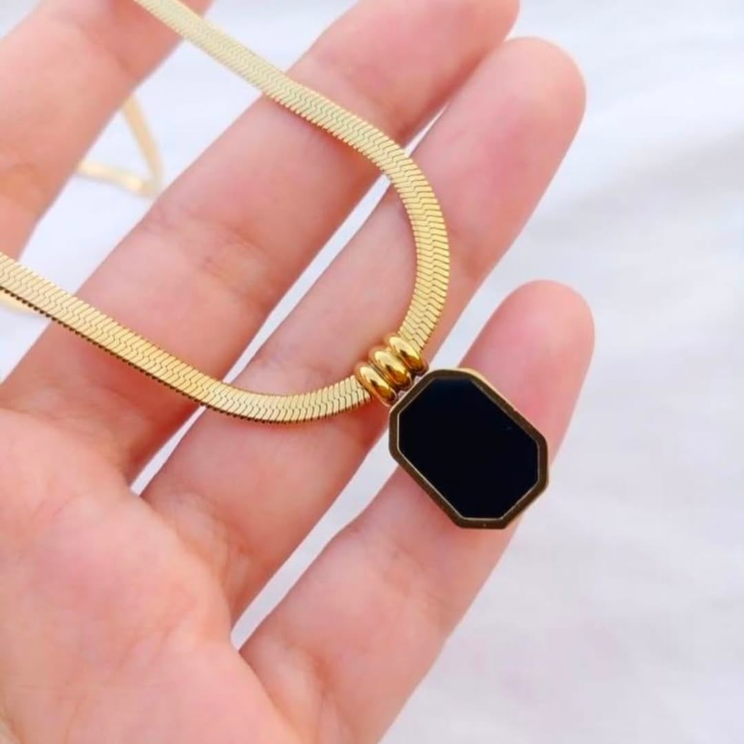 Black Charm Necklace