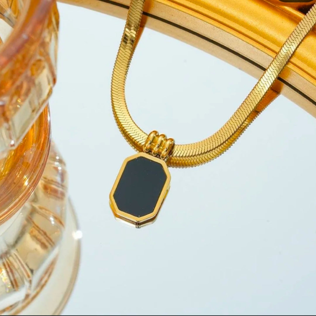 Black Charm Necklace