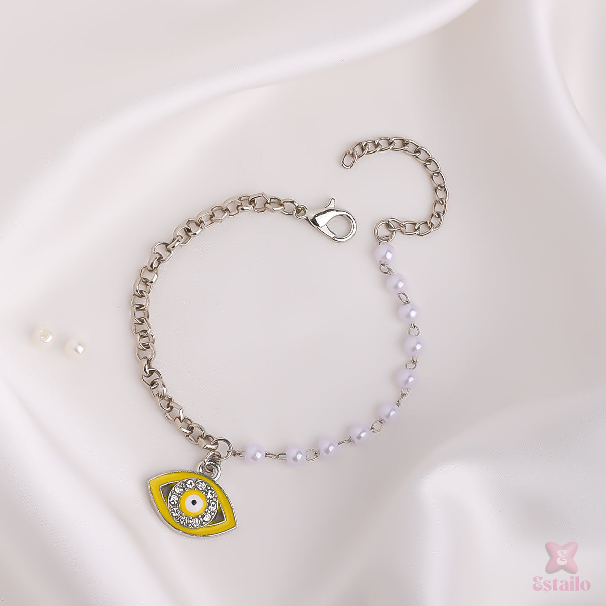 Nova Pearls Eye Chain Bracelet