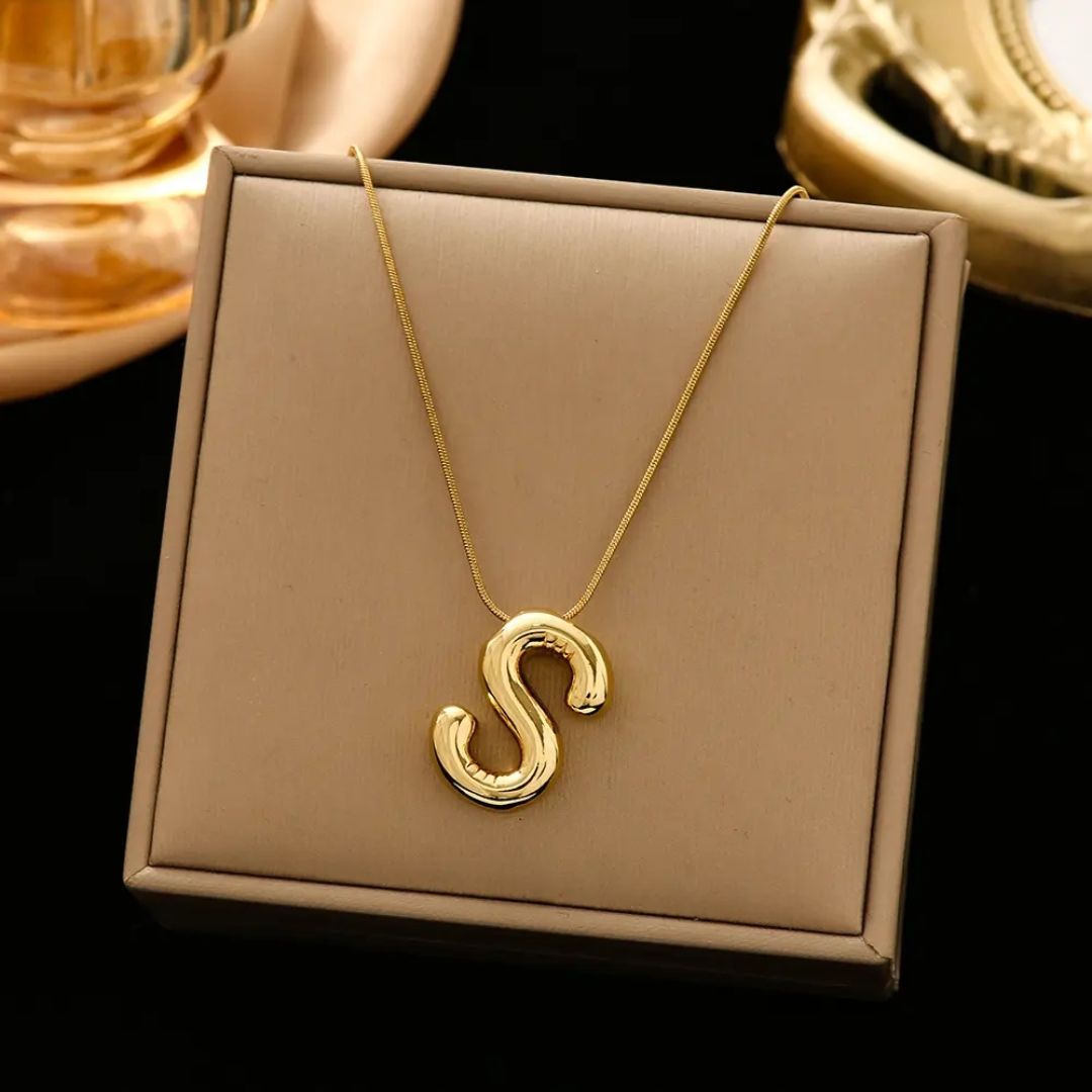 Trendy Initial S Necklace