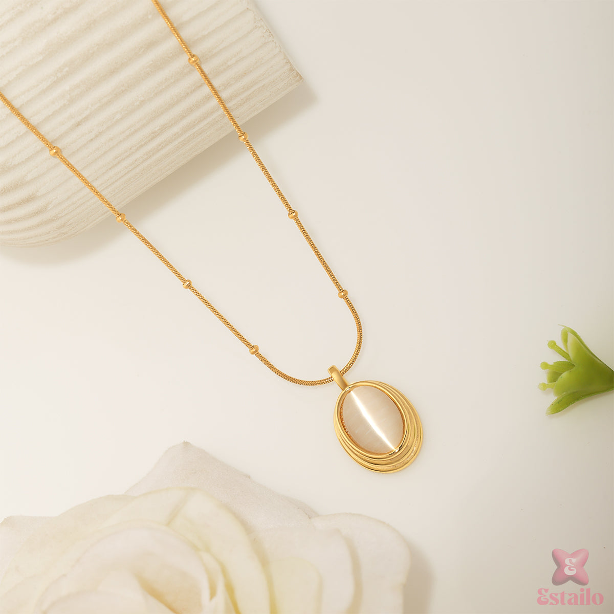 Celestial Oval Necklace