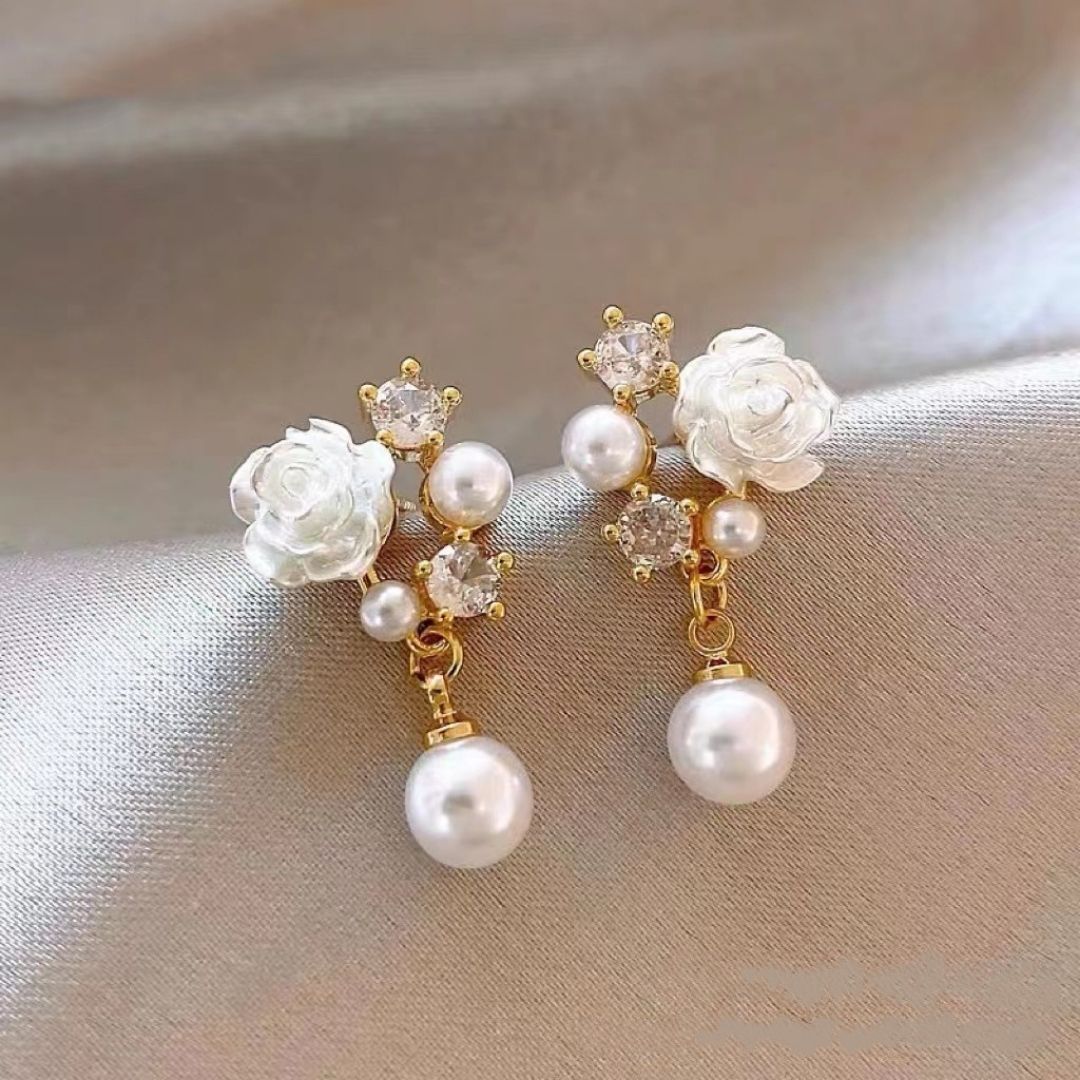 Camellia Flower Earrings