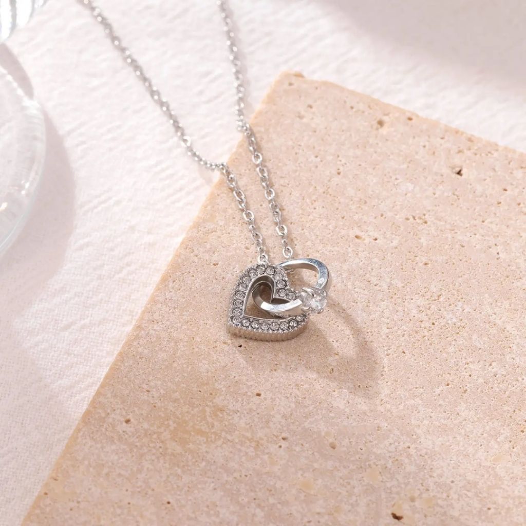 Tangle Heart & Diamond Neckpiece