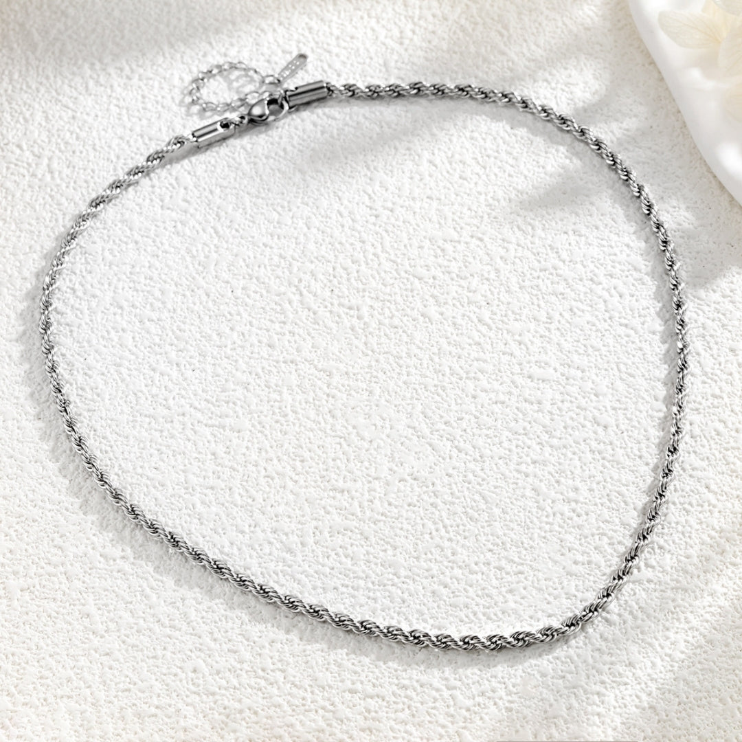 Silver Serpentine Chain Necklace