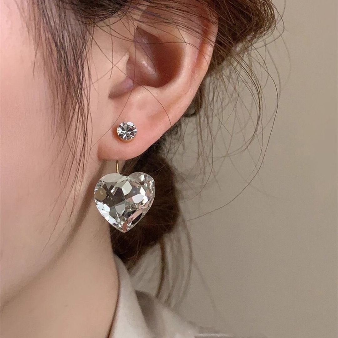 Prism Heart Jackets Earrings