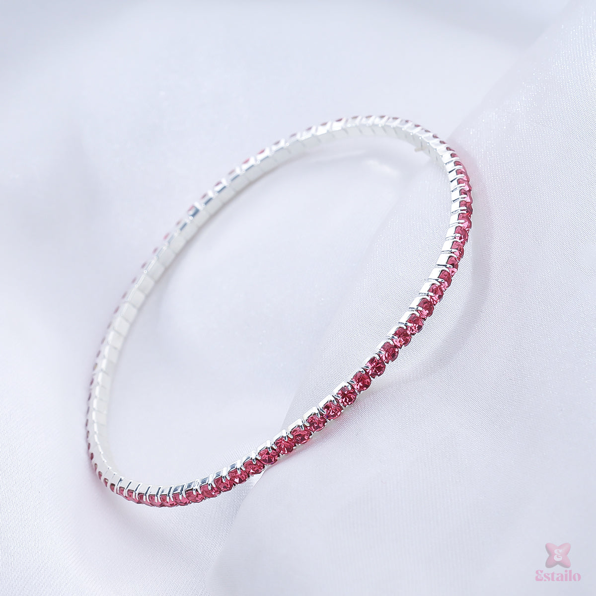 Eternity Ruby Stretchable Bracelet
