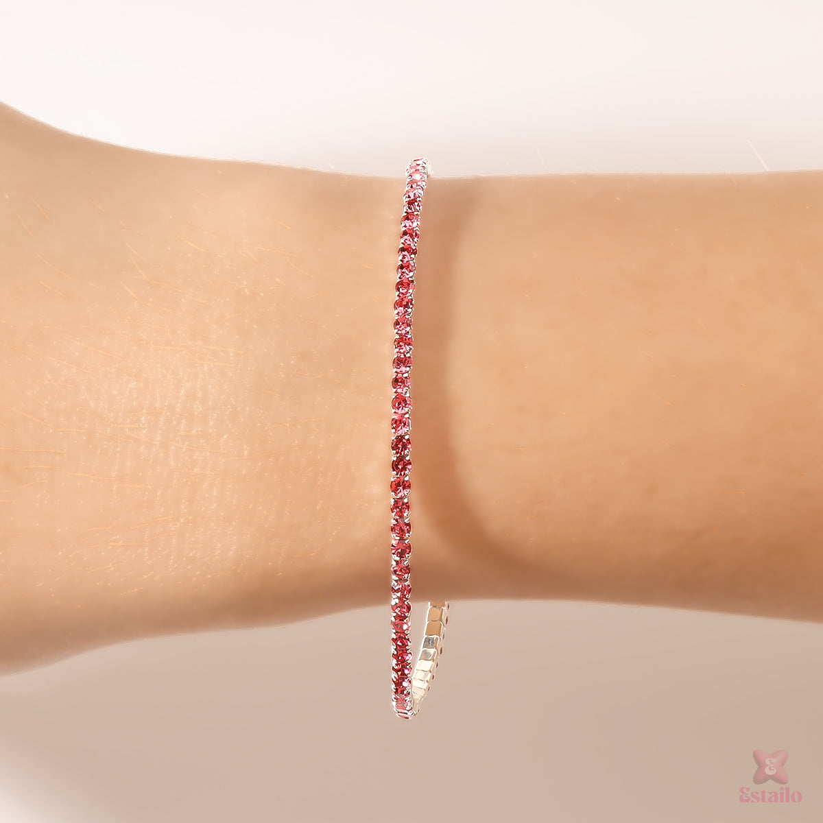 Eternity Ruby Stretchable Bracelet