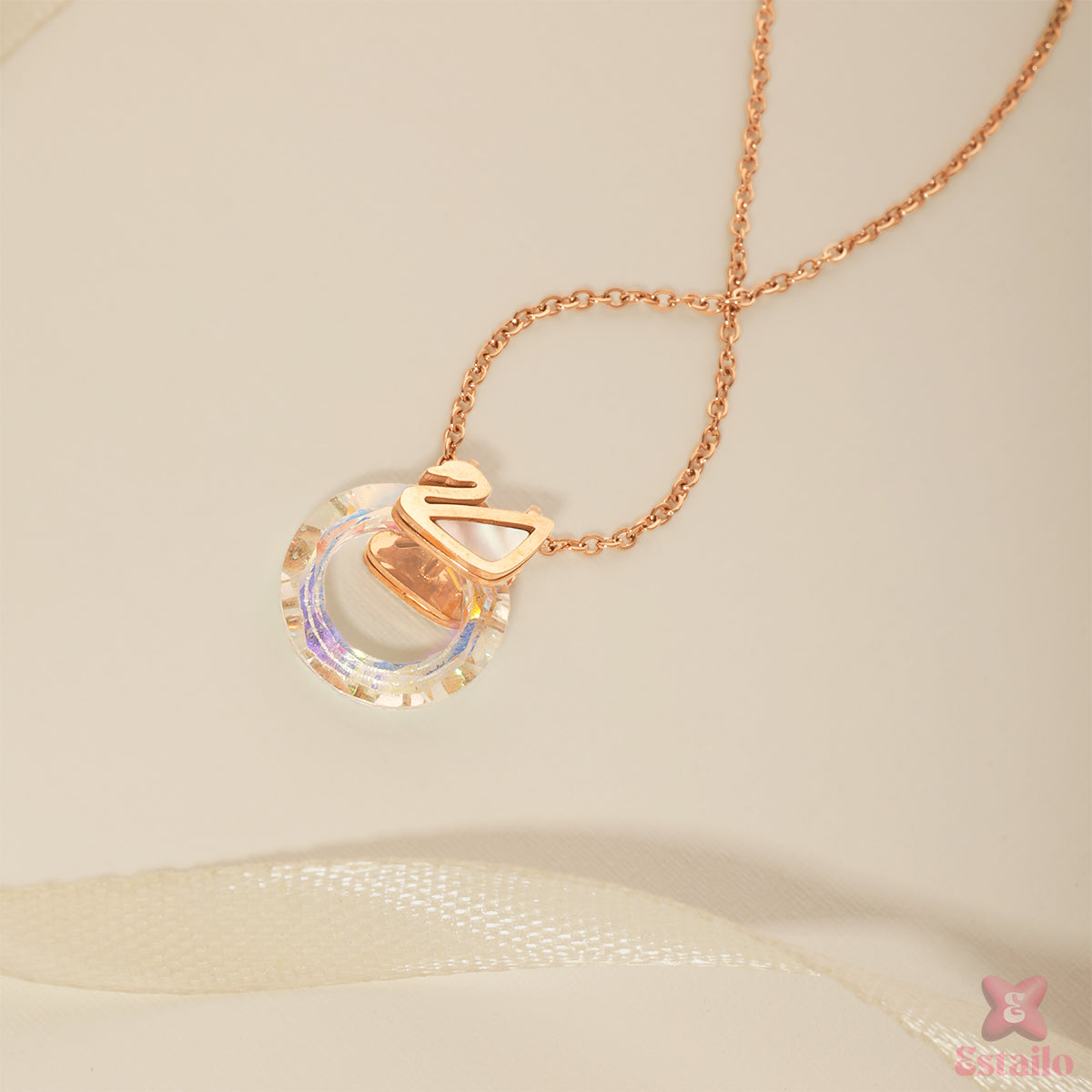 Twinkle Ring Charm Necklace