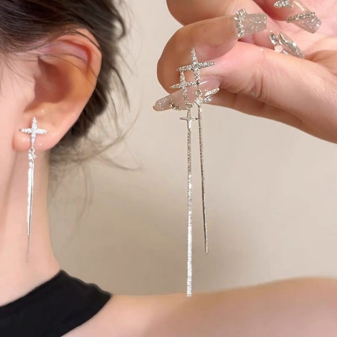 Heavenly Shine Threaders Earrings