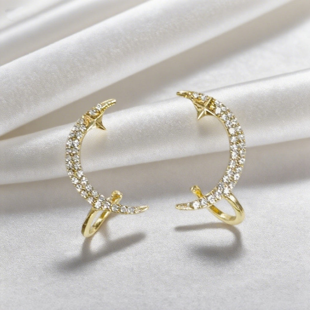 Night Sky Embrace Cuffs Earrings