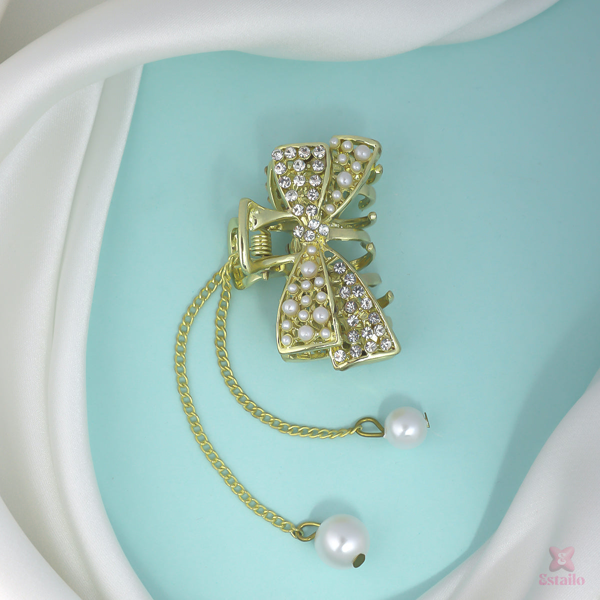 Tassel Bow Grip Hair Claw
