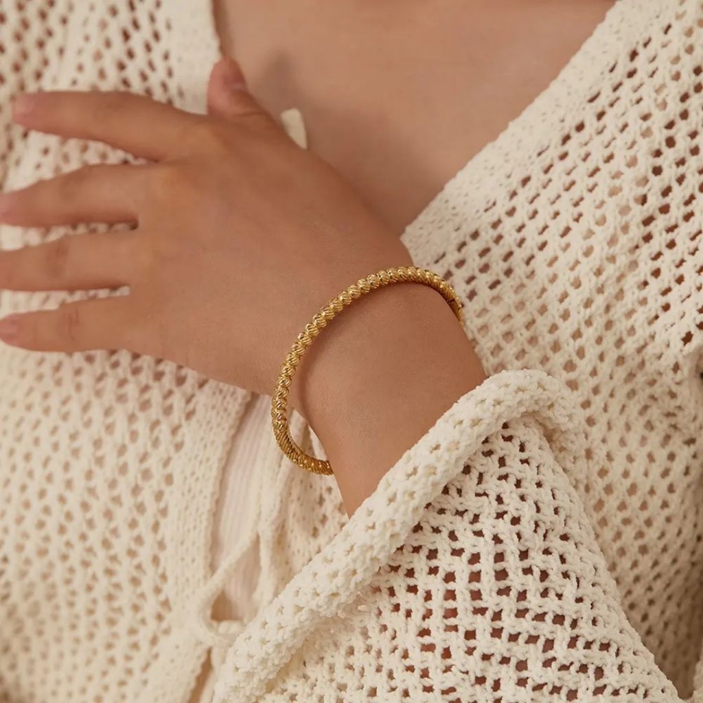 Rhinestone Bangle Bracelet