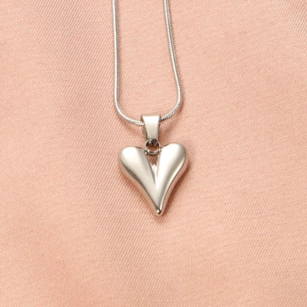 Sterling Silver Heart Neckpiece