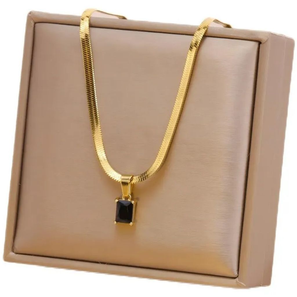 Midnight Gem Chain Necklace