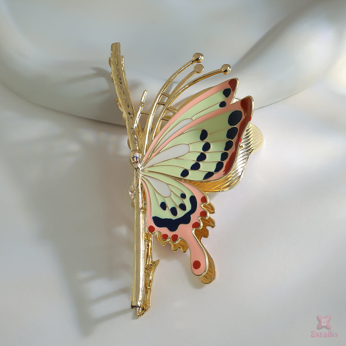 Butter Fly Gold hair Claw