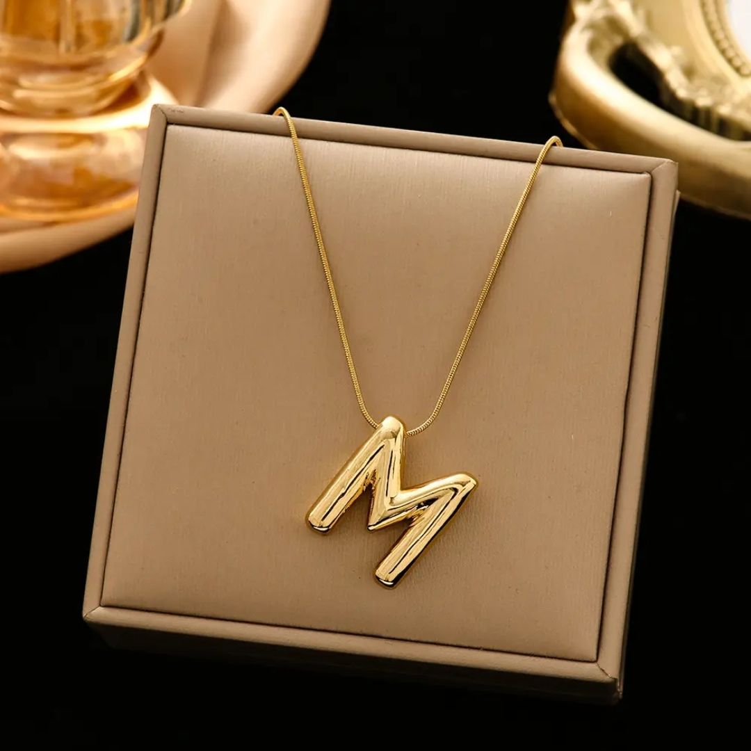Alphabet M Necklace