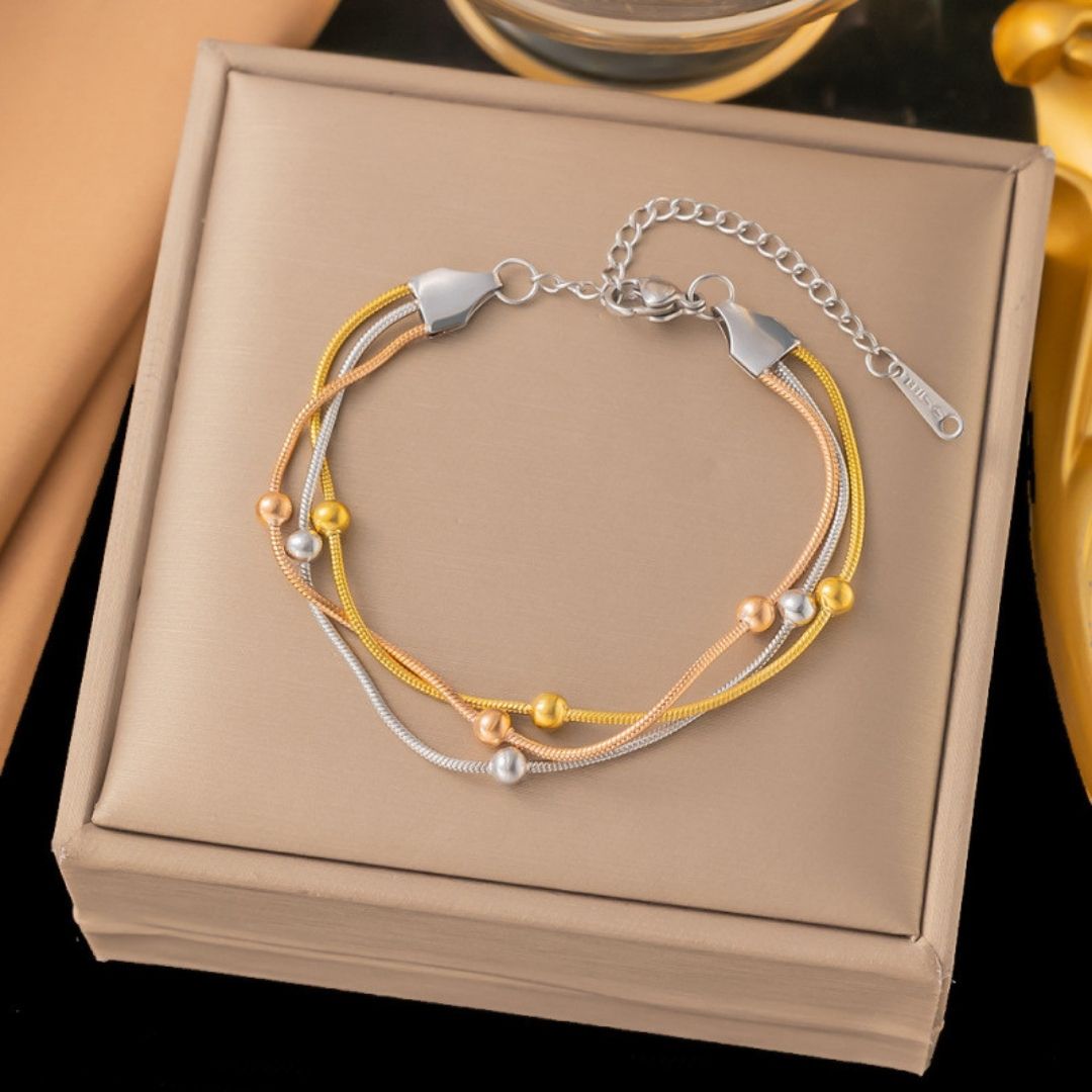 Trispectra Layered Strand Bracelet