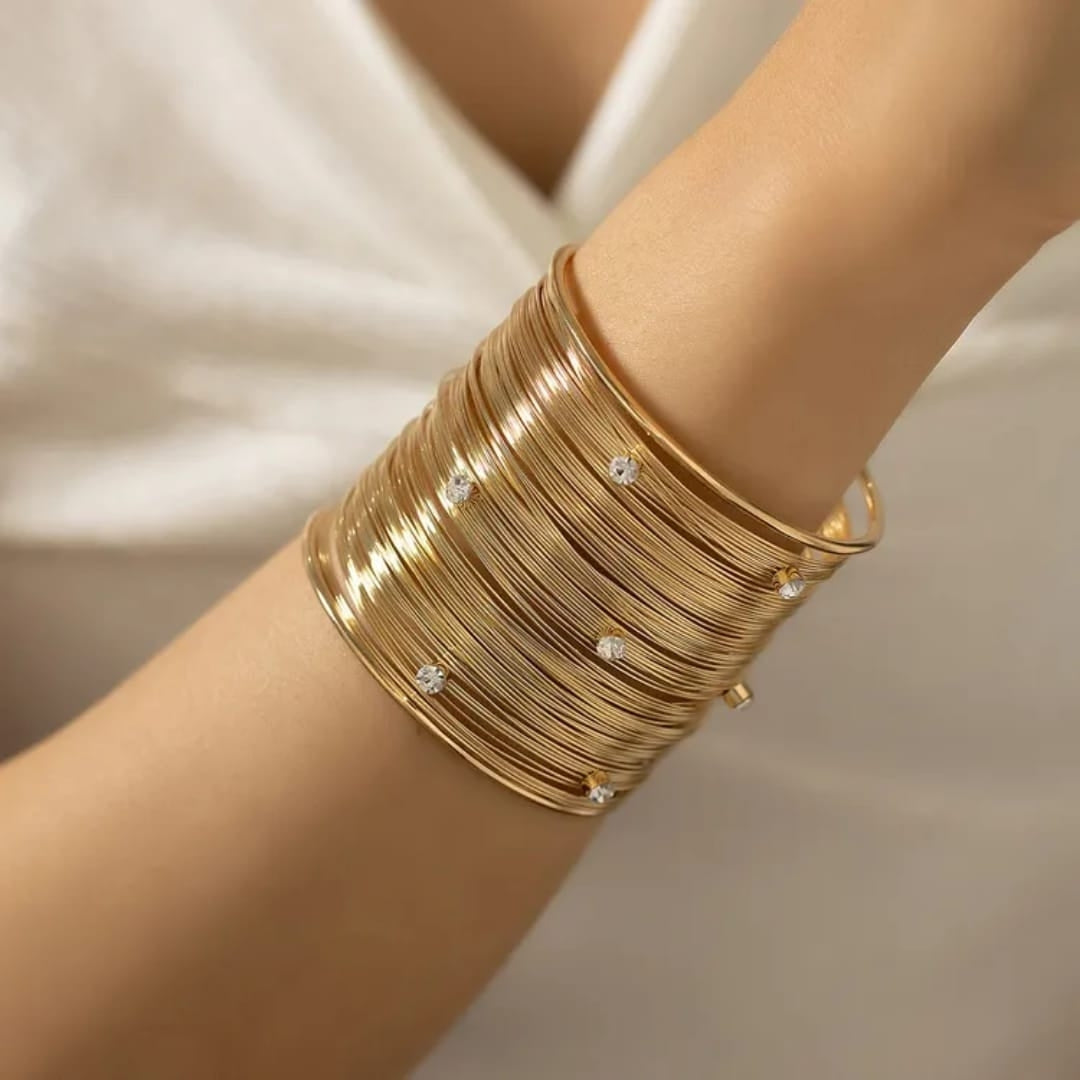 Gilded Pearl Bracelet