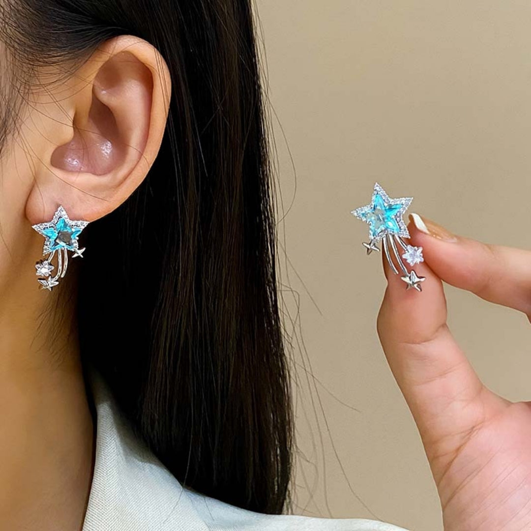 Blue Starlight Studs Earrings