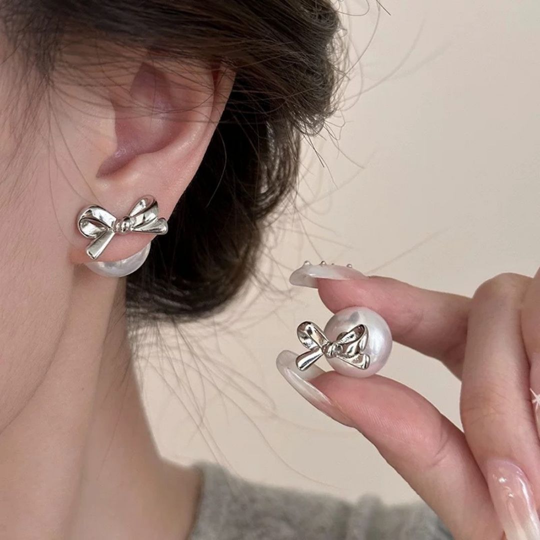 Chic Bow-Tie Studs Earrings