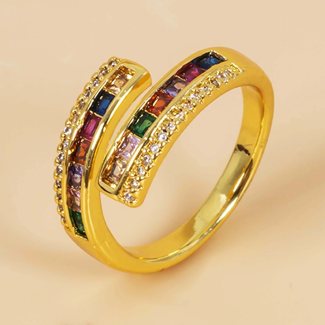 Rainbow Embrace Ring