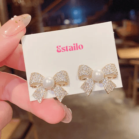 Take A Bow Stud Earrings