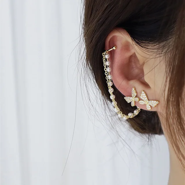 Social Butterfly Earcuff (Single Ear)