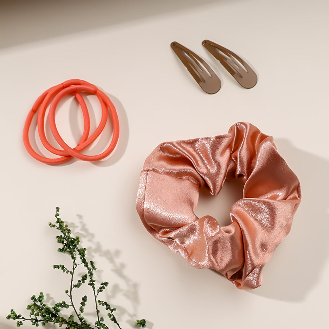 Peachy Gleam Hair Accessories Set