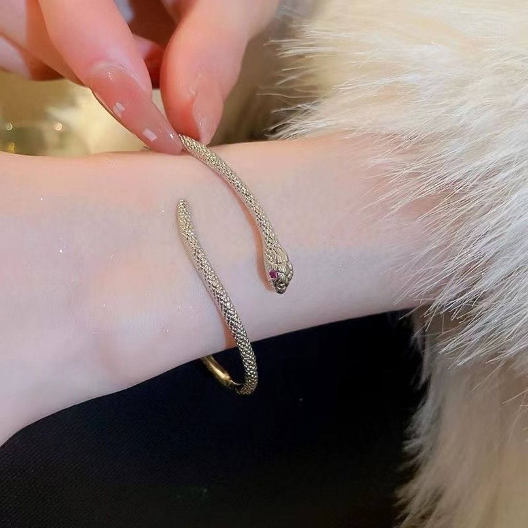 Ruby-Eyed Snake Bracelet