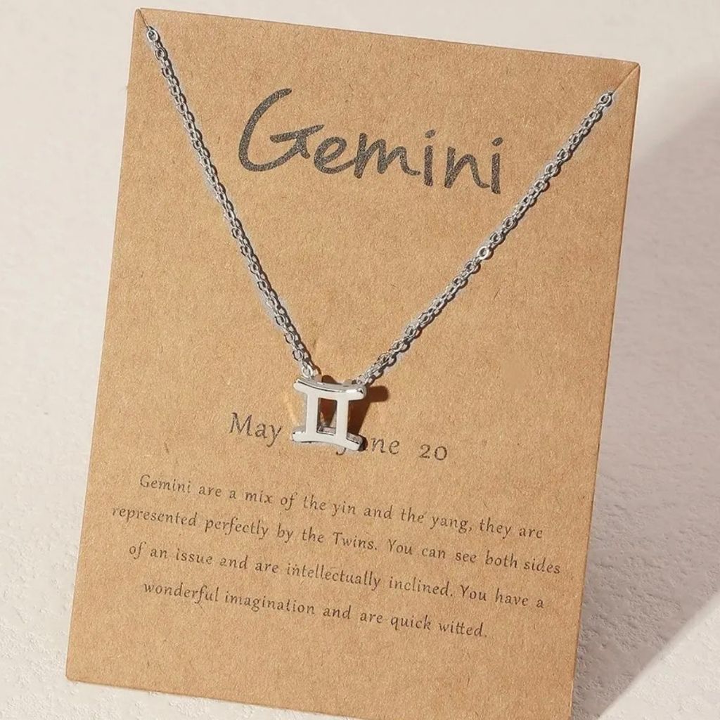 Cosmic Gemini Charm Necklace