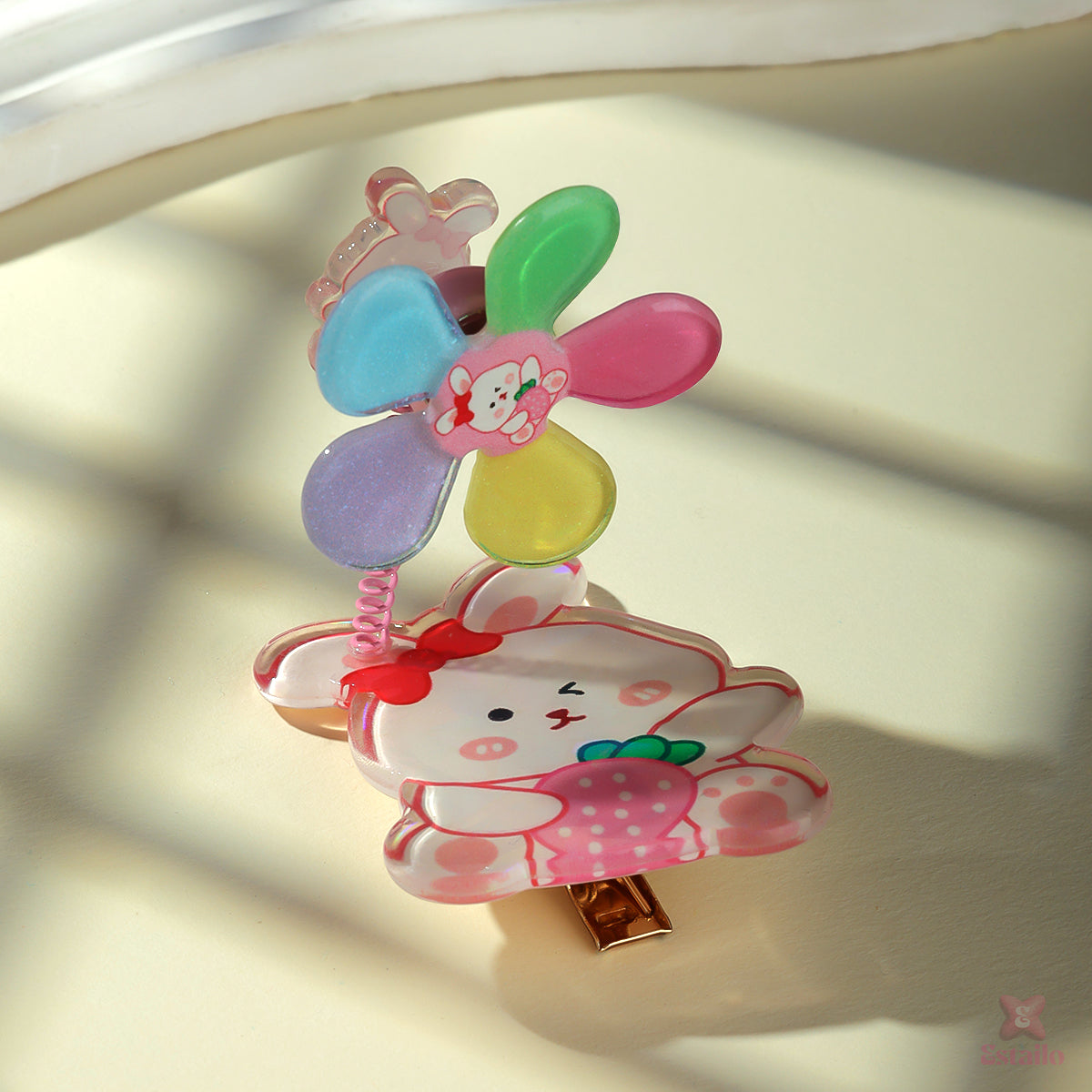 Bunny Blooms Hair Clip