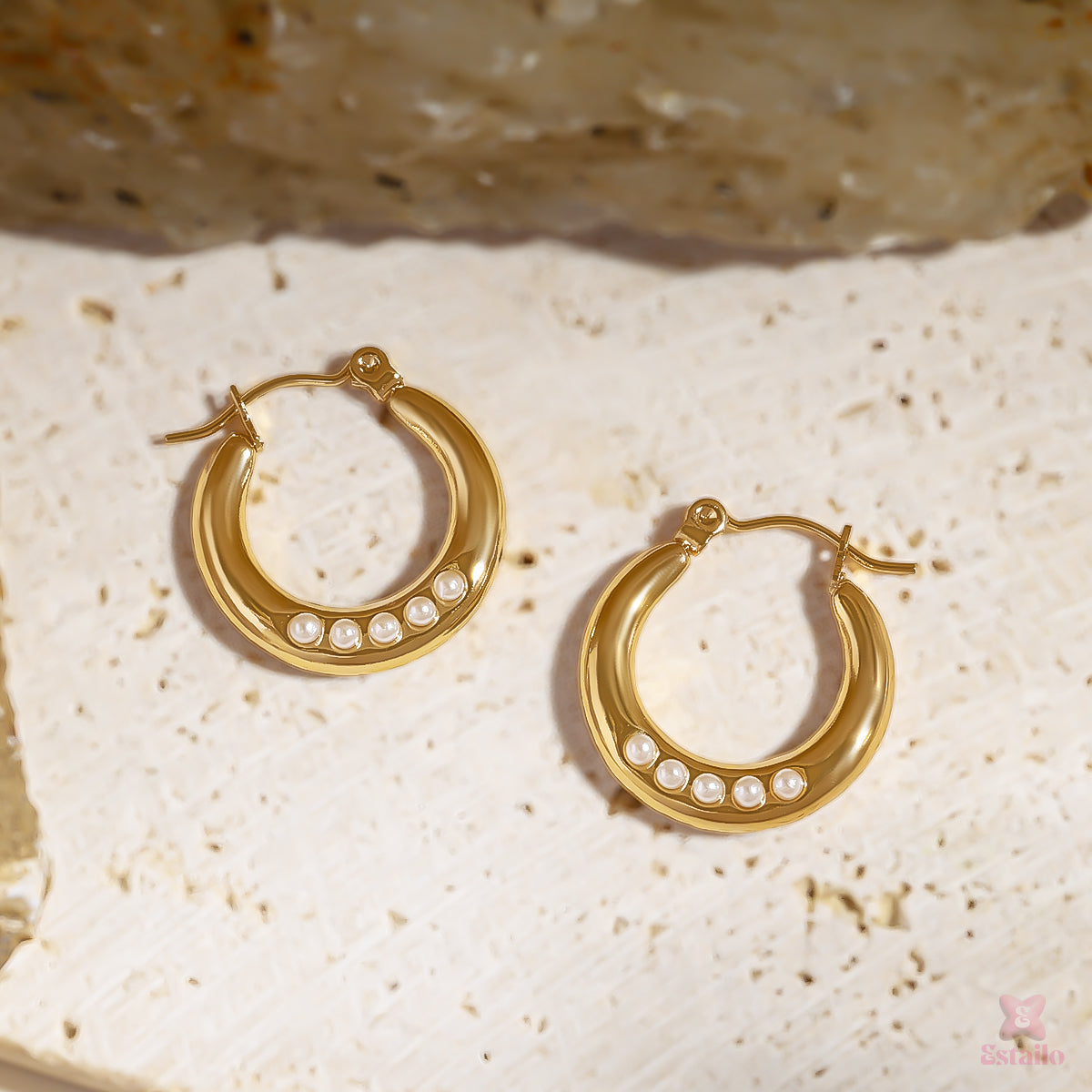 Golden Stay Hoops Earring