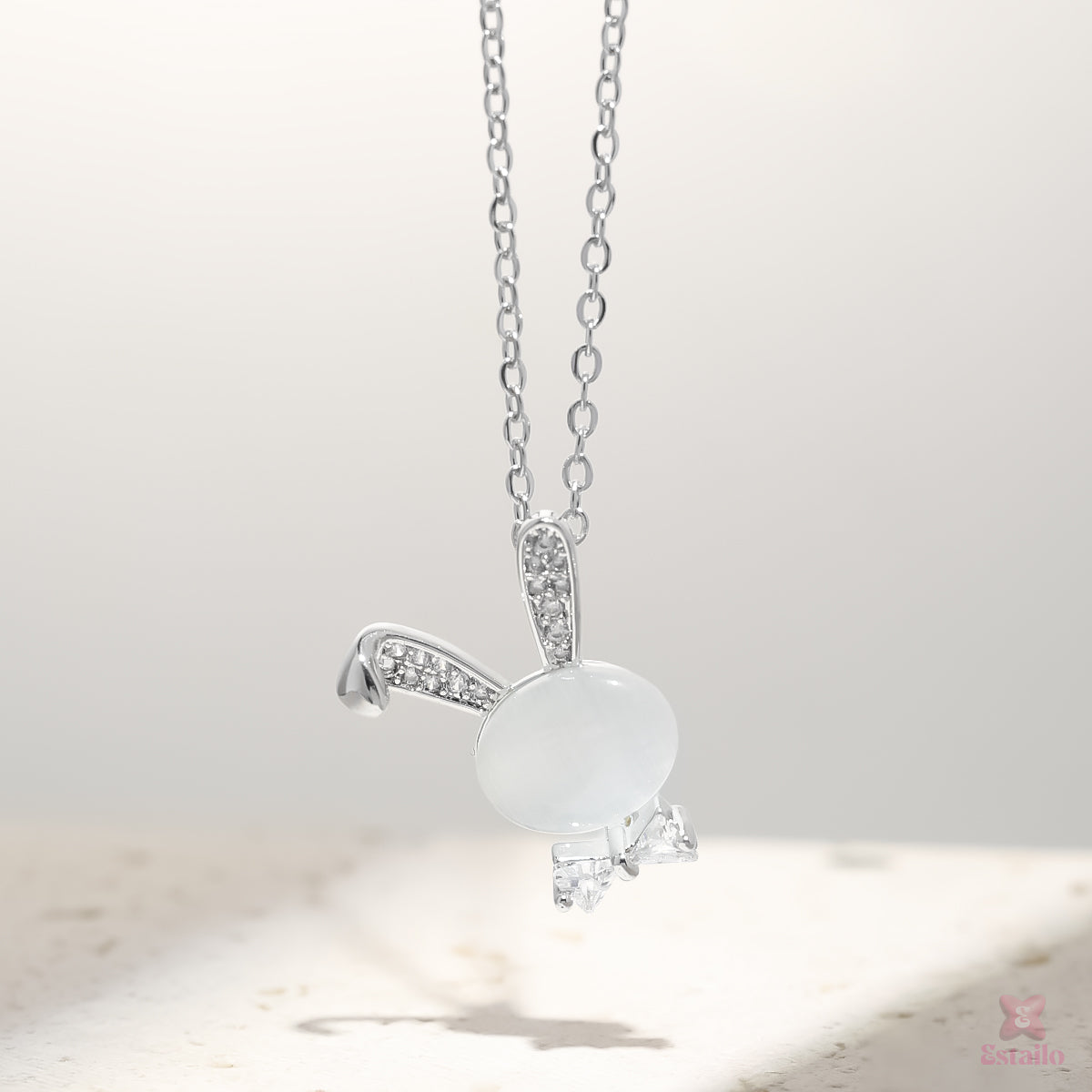 Moonbeam Bunny Necklace