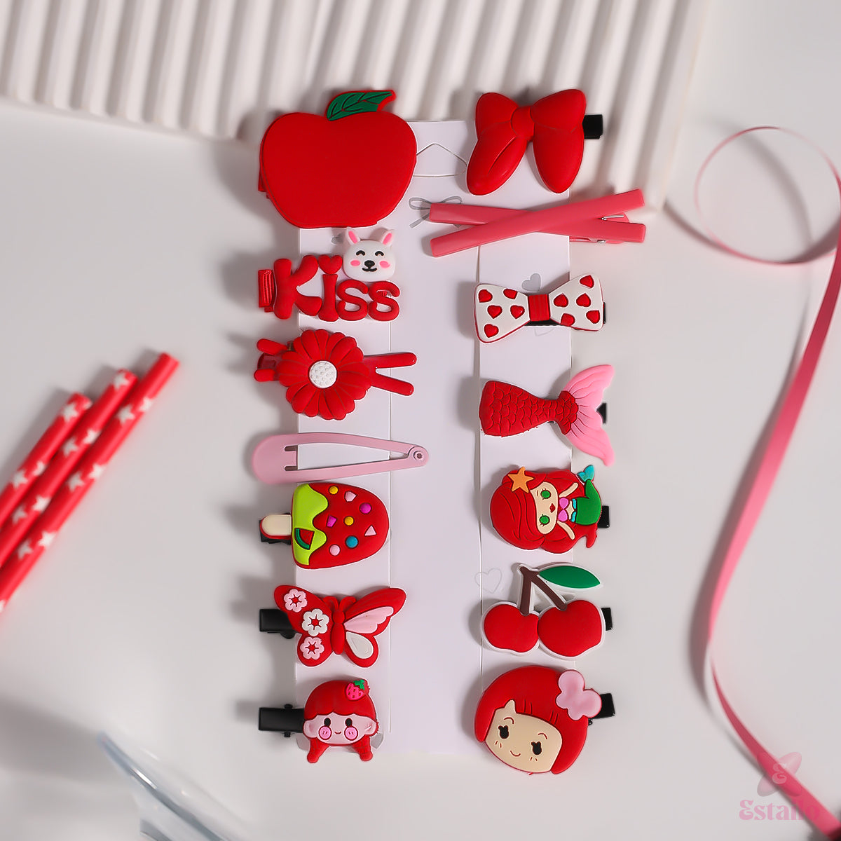 Fiery Fairy Hair Clips Combo for Kids