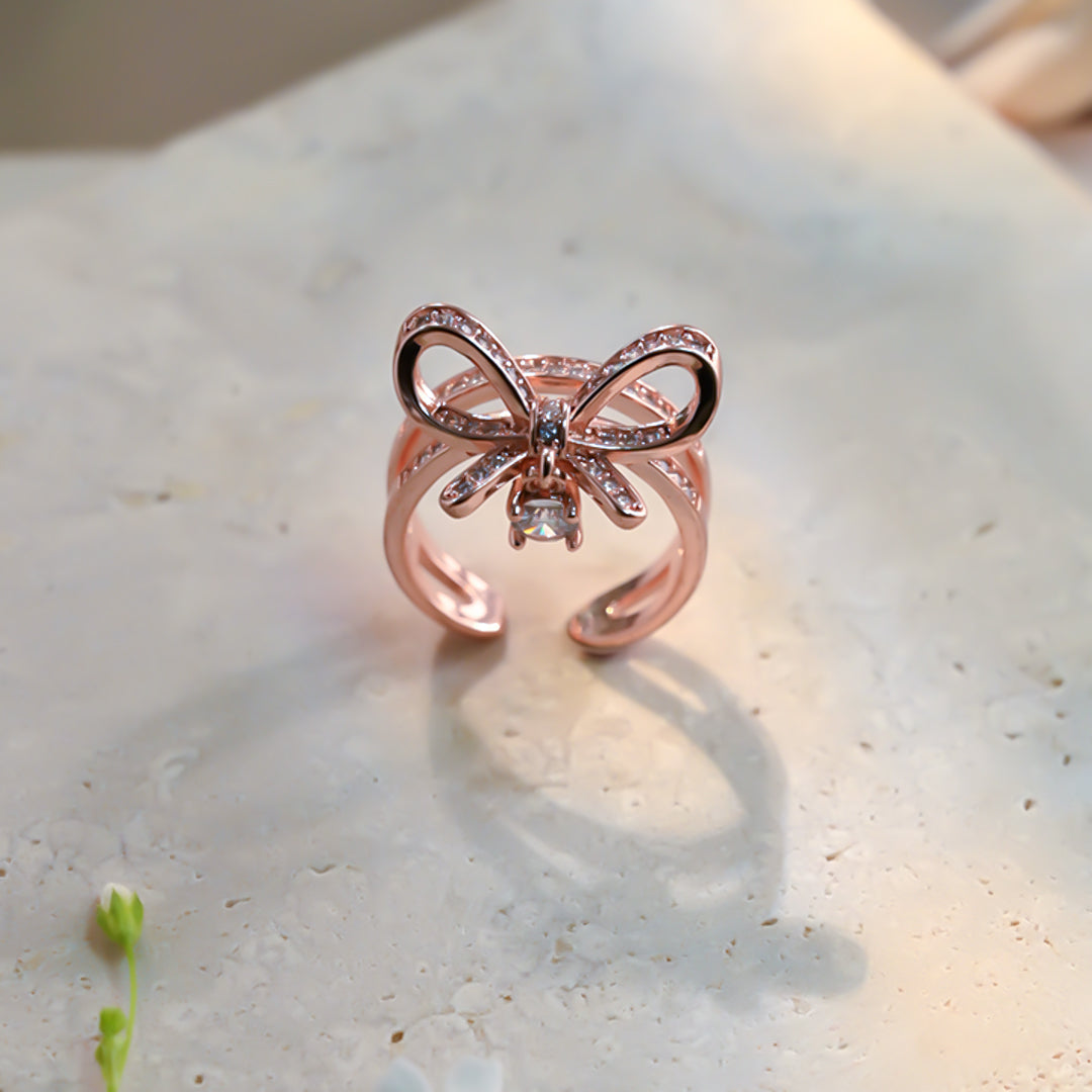 Blush Bow Bliss Rings