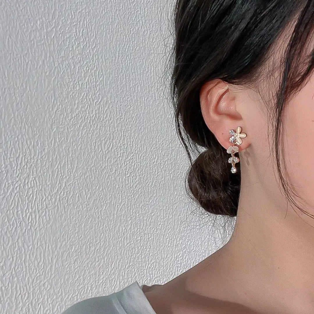 Flora Drop Studs Earrings