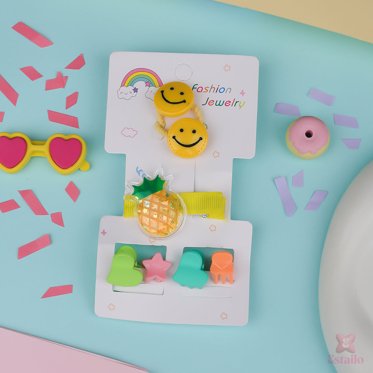Pine Pop Smiley Accessories Combo for Kids