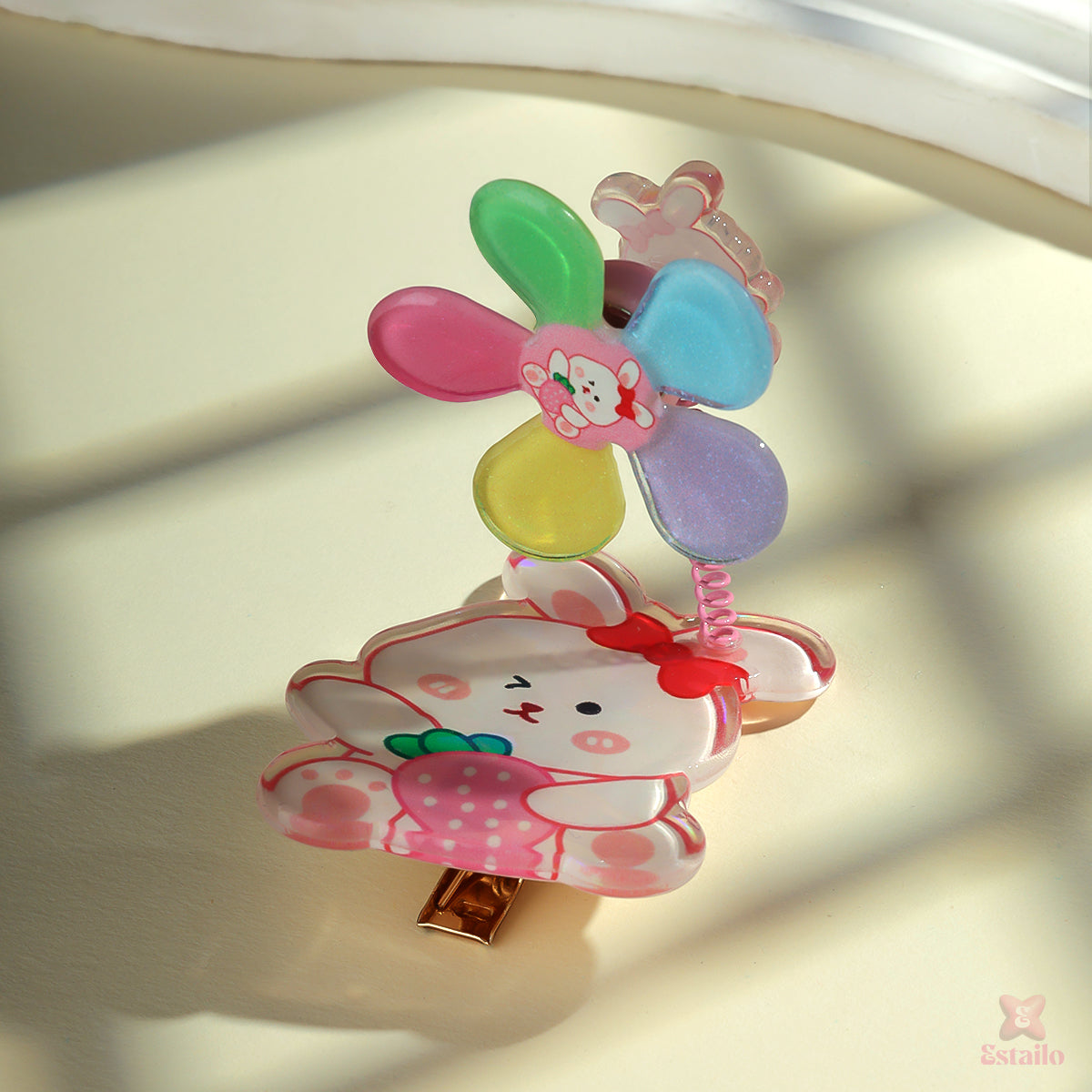 Bunny Blooms Hair Clip