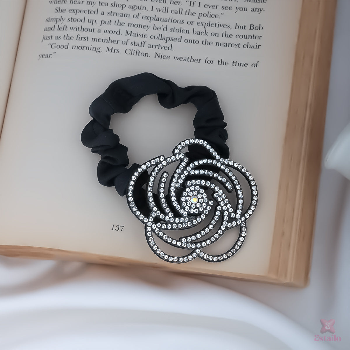 Zircon Petal Hair ponytail