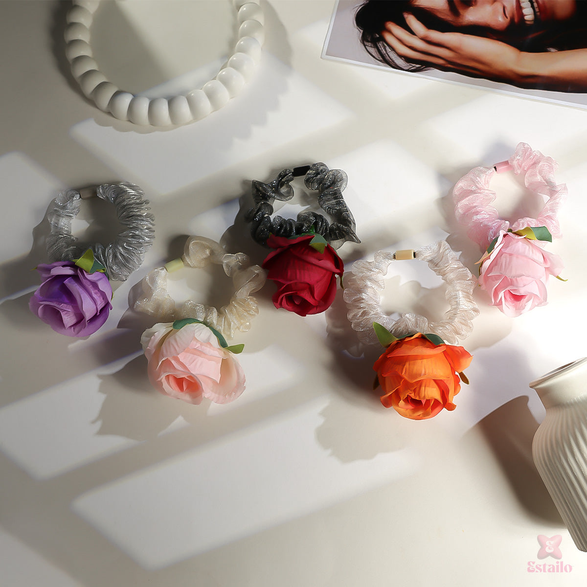 Color Pop Daisy Scrunchie (pack of 1)
